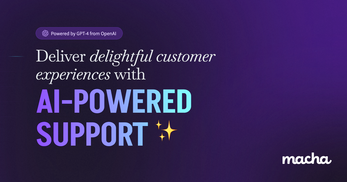 Macha - Supercharge Your Shopify Store with AI-Powered Support